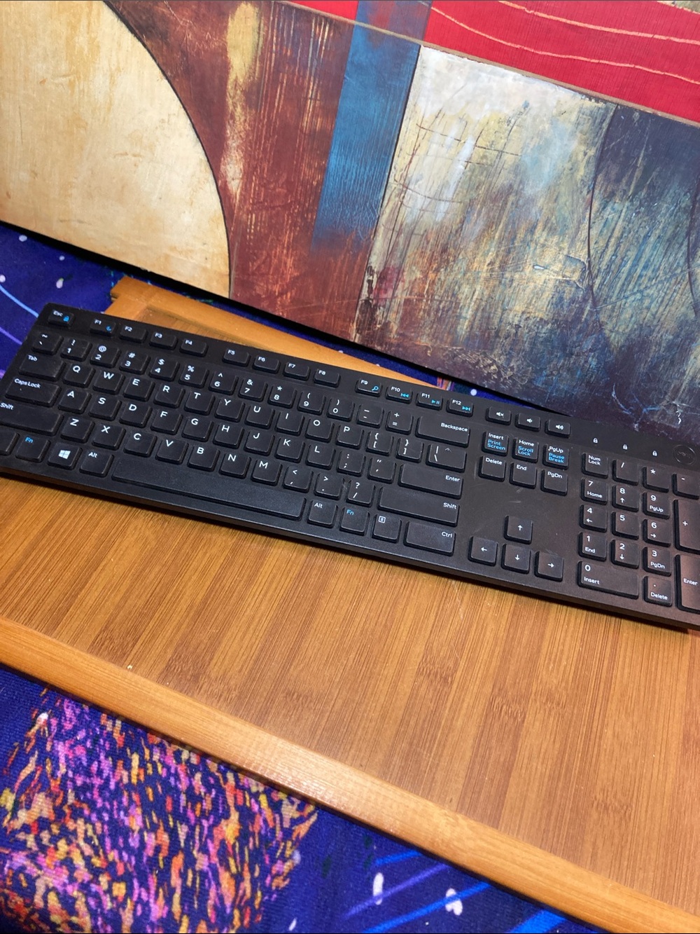 Dell WK636p Wireless Keyboard Black QWERTY English Multimedia